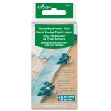 Clover Breite Stoffklammern mit drei Griffen - 12 St�ck